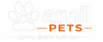 Official Amil Pets logo representing the Amil Pets brand. Amil Pets produces premium, human-grade pet nutrition products in Kenya, including natural treats, bone broth, and calcium supplements for dogs and cats.